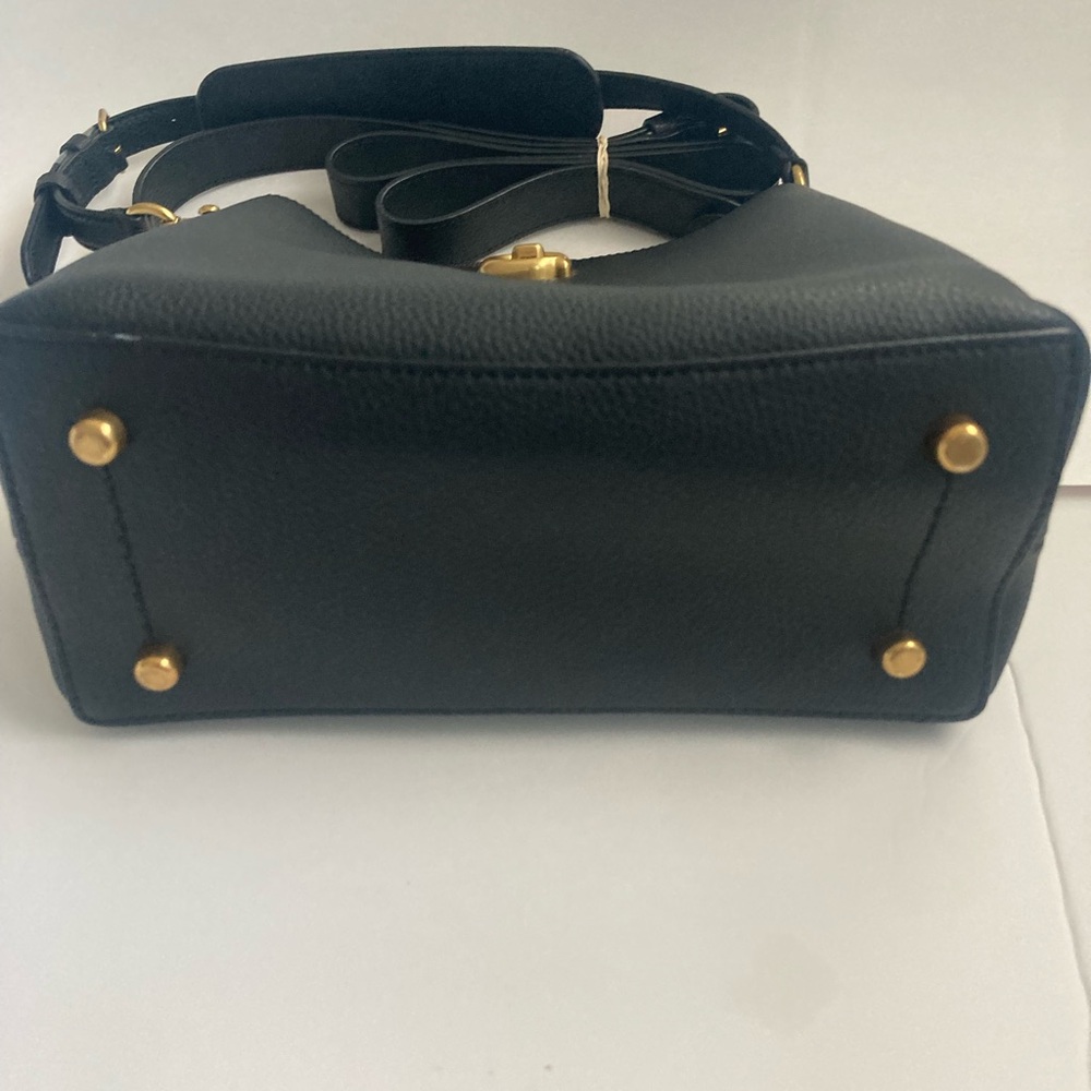 Black Leather Shoulder Bag - Picture 7 of 9